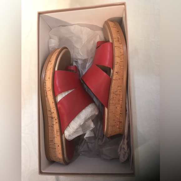 Women's Latigo Karen Leather Platform Sandal Wedge Shoes 7.5 Med - Picture 11 of 12